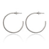 Spirit by Silver Forest Slender Hoop Earrings in Silver