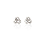 Spirit by Silver Forest Flowing Love Knot Earrings in Silver