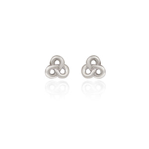 Spirit by Silver Forest Flowing Love Knot Earrings in Silver