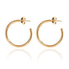 Spirit by Silver Forest Thin Hoop Earrings in Gold in Gold