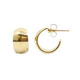 Silver Forest Gold Huggy Hoop Earrings