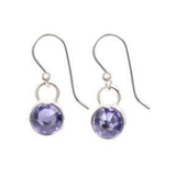 Silver Forest Dainty Crystal Drop Earrings