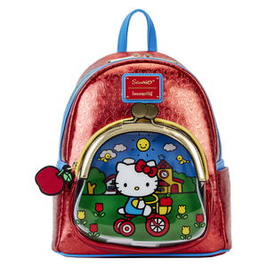 Loungefly Sanrio Hello Kitty 50th Anniversary Coin Bag Metallic Mini Backpack