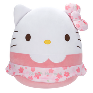 Sanrio Squishmallow  Hello Kitty Floral Dress and Bow 8" Stuffed Plush by Kelly Toy Jazwares