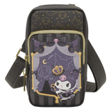 Loungefly Sanrio Kuromi 20th Anniversary Cell Phone Crossbody Bag with Coin Bag