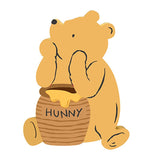 Winnie the Pooh with Hunny Pot Shaped Sign 7.25"x5.25"