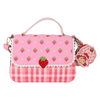 Loungefly Strawberry Shortcake Denim Gingham Crossbody Bag with Coin Bag