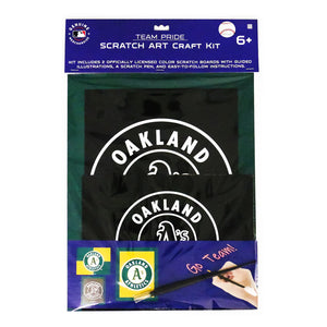 Scratch Art Craft Kit MLB Oakland Athletics