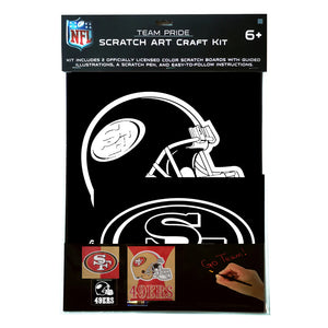 Scratch Art Craft Kit NFL San Francisco 49ers