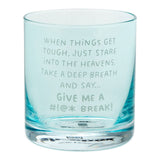 Hallmark When Things Get Tough Funny Rocks Glass, 12 oz.