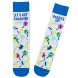 Hallmark Let's Get Smashed Pickleball Novelty Crew Socks