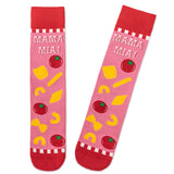 Hallmark Mama Mia Pasta Shapes Novelty Crew Socks