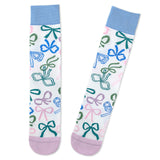 Hallmark Colorful Bows Novelty Crew Socks