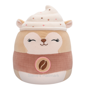 Squishmallow Hybrid Sweets Squad Reza the Latte Squirrel 12" Stuffed Plush by Kelly Toy Jazwares