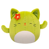 Squishmallow Ms. Miss the Green Cactus Cat with Closed Eyes 8" Stuffed Plush by Jazwares