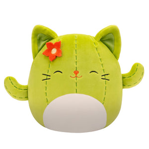 Squishmallow Ms. Miss the Green Cactus Cat with Closed Eyes 8" Stuffed Plush by Jazwares