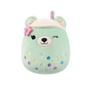 Easter Squishmallow Mae the Winking Mint Bear Boba with Flower Pin 12" Stuffed Plush by Jazwares