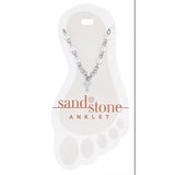 Sand & Stone Silver Cross Dangle Stainless Steel Fashion Anklet