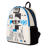 Loungefly Star Wars: The Power of the Force R2-D2 Astromech Droid Light Up Mini Backpack
