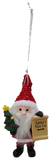 Merry & Bright Santa's Nice List Personalized Name Ornament Beginning with Letters A to C