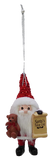 Merry & Bright Santa's Nice List Personalized Name Ornament Beginning with Letters A to C
