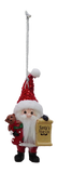 Merry & Bright Santa's Nice List Personalized Name Ornament Beginning with Letters A to C
