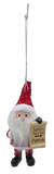 Santa's Nice List Personalized Name Ornament Beginning with Letters N to Z