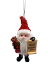 Santa's Nice List Personalized Name Ornament Blank DIY, Family and Holiday Greetings