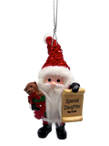 Santa's Nice List Personalized Name Ornament Blank DIY, Family and Holiday Greetings