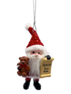 Santa's Nice List Personalized Name Ornament Blank DIY, Family and Holiday Greetings