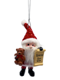 Santa's Nice List Personalized Name Ornament Blank DIY, Family and Holiday Greetings