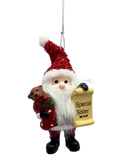 Santa's Nice List Personalized Name Ornament Blank DIY, Family and Holiday Greetings