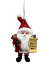 Santa's Nice List Personalized Name Ornament Blank DIY, Family and Holiday Greetings