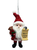 Santa's Nice List Personalized Name Ornament Blank DIY, Family and Holiday Greetings