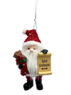 Santa's Nice List Personalized Name Ornament Blank DIY, Family and Holiday Greetings
