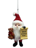 Santa's Nice List Personalized Name Ornament Blank DIY, Family and Holiday Greetings
