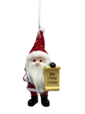 Santa's Nice List Personalized Name Ornament Blank DIY, Family and Holiday Greetings
