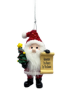 Santa's Nice List Personalized Name Ornament Blank DIY, Family and Holiday Greetings