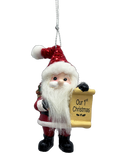 Santa's Nice List Personalized Name Ornament Blank DIY, Family and Holiday Greetings