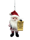 Santa's Nice List Personalized Name Ornament Blank DIY, Family and Holiday Greetings