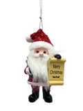 Santa's Nice List Personalized Name Ornament Blank DIY, Family and Holiday Greetings