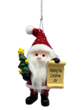 Santa's Nice List Personalized Name Ornament Blank DIY, Family and Holiday Greetings