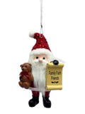 Santa's Nice List Personalized Name Ornament Blank DIY, Family and Holiday Greetings