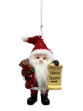 Santa's Nice List Personalized Name Ornament Blank DIY, Family and Holiday Greetings