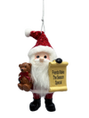 Santa's Nice List Personalized Name Ornament Blank DIY, Family and Holiday Greetings