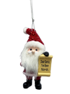 Santa's Nice List Personalized Name Ornament Blank DIY, Family and Holiday Greetings
