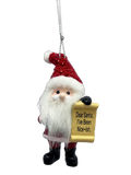 Santa's Nice List Personalized Name Ornament Blank DIY, Family and Holiday Greetings