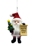 Santa's Nice List Personalized Name Ornament Blank DIY, Family and Holiday Greetings