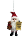 Santa's Nice List Personalized Name Ornament Blank DIY, Family and Holiday Greetings