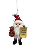 Santa's Nice List Personalized Name Ornament Blank DIY, Family and Holiday Greetings